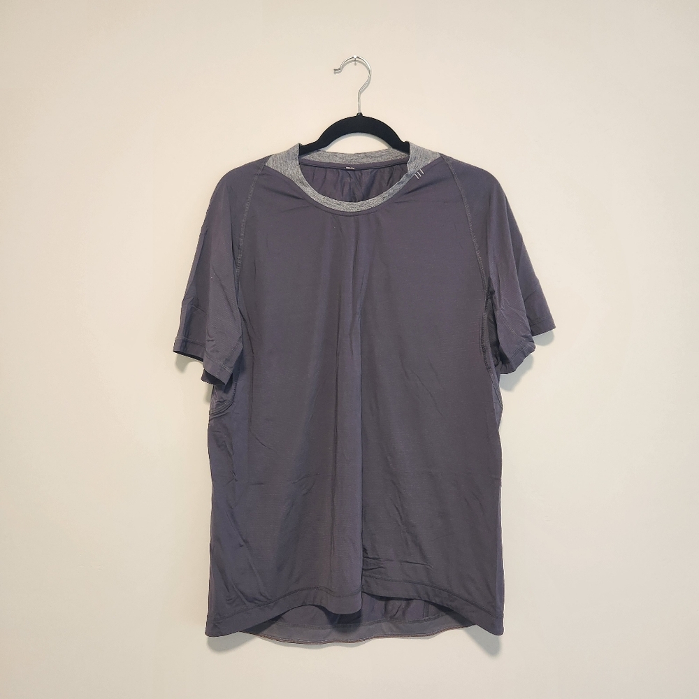 Lululemon Bolt Tech Short Sleeve In Dark Slate Grey Size Large - Picture 4 of 8
